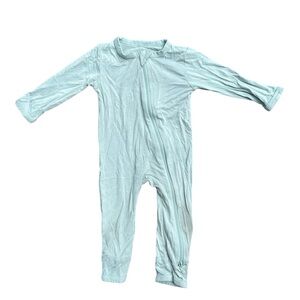 Kyte BABY Zippered Romper Sage 3-6 Months Bamboo